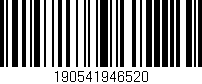 Código de barras (EAN, GTIN, SKU, ISBN): '190541946520'
