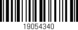 Código de barras (EAN, GTIN, SKU, ISBN): '19054340'