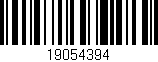 Código de barras (EAN, GTIN, SKU, ISBN): '19054394'