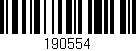 Código de barras (EAN, GTIN, SKU, ISBN): '190554'