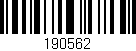 Código de barras (EAN, GTIN, SKU, ISBN): '190562'