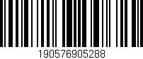 Código de barras (EAN, GTIN, SKU, ISBN): '190576905288'