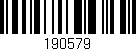 Código de barras (EAN, GTIN, SKU, ISBN): '190579'