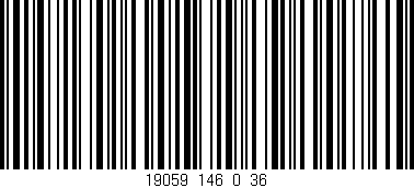 Código de barras (EAN, GTIN, SKU, ISBN): '19059_146_0_36'