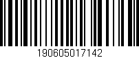 Código de barras (EAN, GTIN, SKU, ISBN): '190605017142'