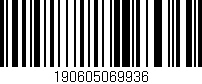 Código de barras (EAN, GTIN, SKU, ISBN): '190605069936'