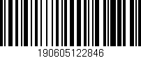 Código de barras (EAN, GTIN, SKU, ISBN): '190605122846'