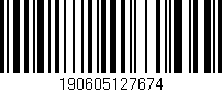 Código de barras (EAN, GTIN, SKU, ISBN): '190605127674'