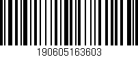 Código de barras (EAN, GTIN, SKU, ISBN): '190605163603'