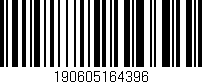 Código de barras (EAN, GTIN, SKU, ISBN): '190605164396'
