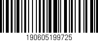Código de barras (EAN, GTIN, SKU, ISBN): '190605199725'
