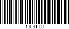 Código de barras (EAN, GTIN, SKU, ISBN): '19061.00'