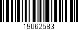 Código de barras (EAN, GTIN, SKU, ISBN): '19062583'