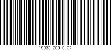 Código de barras (EAN, GTIN, SKU, ISBN): '19063_288_0_37'