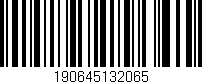 Código de barras (EAN, GTIN, SKU, ISBN): '190645132065'