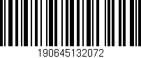 Código de barras (EAN, GTIN, SKU, ISBN): '190645132072'