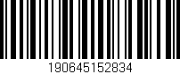 Código de barras (EAN, GTIN, SKU, ISBN): '190645152834'