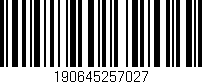 Código de barras (EAN, GTIN, SKU, ISBN): '190645257027'