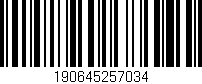 Código de barras (EAN, GTIN, SKU, ISBN): '190645257034'