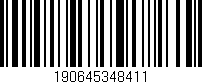 Código de barras (EAN, GTIN, SKU, ISBN): '190645348411'