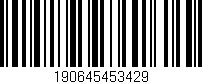Código de barras (EAN, GTIN, SKU, ISBN): '190645453429'