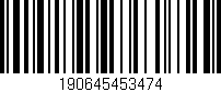 Código de barras (EAN, GTIN, SKU, ISBN): '190645453474'