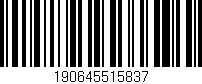 Código de barras (EAN, GTIN, SKU, ISBN): '190645515837'