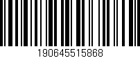 Código de barras (EAN, GTIN, SKU, ISBN): '190645515868'