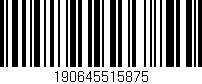 Código de barras (EAN, GTIN, SKU, ISBN): '190645515875'