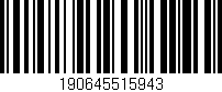 Código de barras (EAN, GTIN, SKU, ISBN): '190645515943'