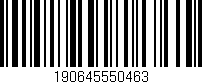 Código de barras (EAN, GTIN, SKU, ISBN): '190645550463'