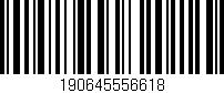 Código de barras (EAN, GTIN, SKU, ISBN): '190645556618'