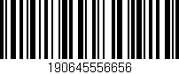 Código de barras (EAN, GTIN, SKU, ISBN): '190645556656'