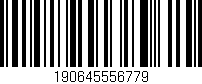 Código de barras (EAN, GTIN, SKU, ISBN): '190645556779'