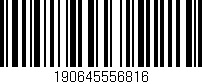 Código de barras (EAN, GTIN, SKU, ISBN): '190645556816'