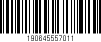 Código de barras (EAN, GTIN, SKU, ISBN): '190645557011'