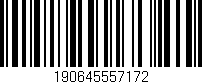 Código de barras (EAN, GTIN, SKU, ISBN): '190645557172'