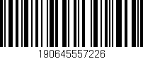 Código de barras (EAN, GTIN, SKU, ISBN): '190645557226'