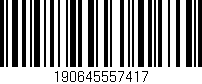 Código de barras (EAN, GTIN, SKU, ISBN): '190645557417'