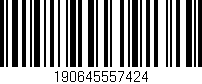 Código de barras (EAN, GTIN, SKU, ISBN): '190645557424'