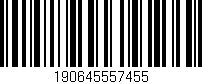 Código de barras (EAN, GTIN, SKU, ISBN): '190645557455'