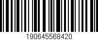 Código de barras (EAN, GTIN, SKU, ISBN): '190645568420'