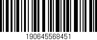 Código de barras (EAN, GTIN, SKU, ISBN): '190645568451'