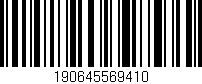 Código de barras (EAN, GTIN, SKU, ISBN): '190645569410'