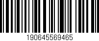 Código de barras (EAN, GTIN, SKU, ISBN): '190645569465'