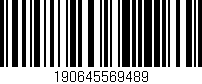 Código de barras (EAN, GTIN, SKU, ISBN): '190645569489'