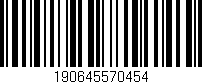 Código de barras (EAN, GTIN, SKU, ISBN): '190645570454'