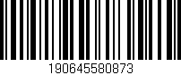 Código de barras (EAN, GTIN, SKU, ISBN): '190645580873'
