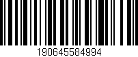 Código de barras (EAN, GTIN, SKU, ISBN): '190645584994'