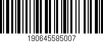Código de barras (EAN, GTIN, SKU, ISBN): '190645585007'